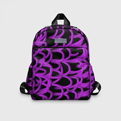 Детский рюкзак Нити из фиолетовой краски, цвет: 3D-принт
