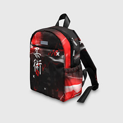 Детский рюкзак Джиу-Джитсу : Глитч красный, цвет: 3D-принт — фото 2