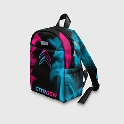 Детский рюкзак Citroen - neon gradient: символ, надпись, цвет: 3D-принт — фото 2