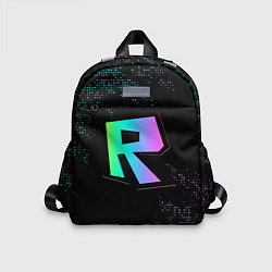 Детский рюкзак Roblox logo neon, цвет: 3D-принт