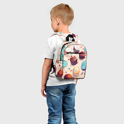 Детский рюкзак Капкейки на разный вкус, цвет: 3D-принт — фото 2