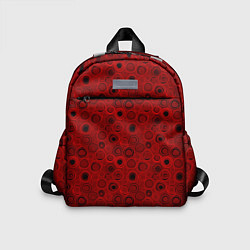 Детский рюкзак Красный абстрактный узор