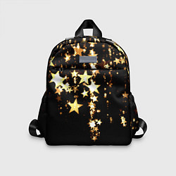 Детский рюкзак Золотые праздничные звезды