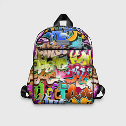 Детский рюкзак Надпись и краска граффити, цвет: 3D-принт