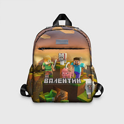 Детский рюкзак Валентин Minecraft, цвет: 3D-принт