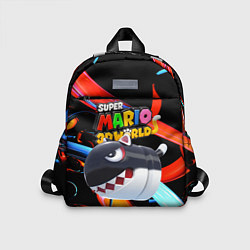 Детский рюкзак Cat Bullet Bill - Super mario 3D World - Nintendo, цвет: 3D-принт