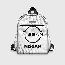 Детский рюкзак Nissan с потертостями на светлом фоне, цвет: 3D-принт