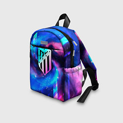 Детский рюкзак Atletico Madrid неоновый космос, цвет: 3D-принт — фото 2