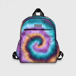 Детский рюкзак Сине-фиолетовый тай дай, цвет: 3D-принт
