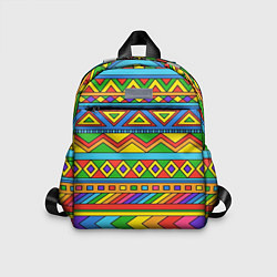 Детский рюкзак Красивый цветной орнамент, цвет: 3D-принт