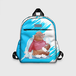 Детский рюкзак Медведь и зайцы, цвет: 3D-принт
