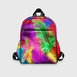 Детский рюкзак Яркие разноцветные перья