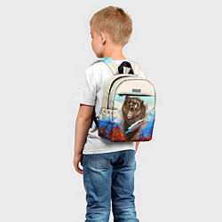 Детский рюкзак Не буди зверя русский медведь, цвет: 3D-принт — фото 2