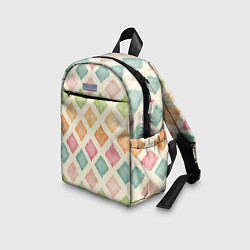 Детский рюкзак Узор из квадратиков, цвет: 3D-принт — фото 2