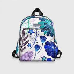 Детский рюкзак Графичная растительная композиция, цвет: 3D-принт