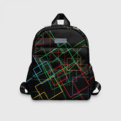 Детский рюкзак Разноцветные квадраты, цвет: 3D-принт