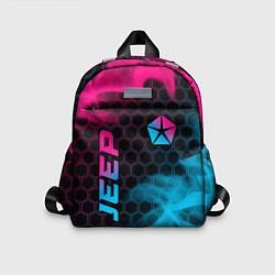 Детский рюкзак Jeep - neon gradient: надпись, символ, цвет: 3D-принт