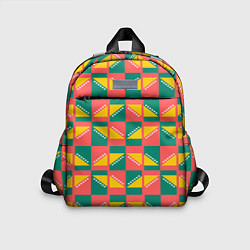 Детский рюкзак Геометрический цветной узор, цвет: 3D-принт