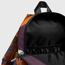 Детский рюкзак Множество оранжевых кубов и фигур, цвет: 3D-принт — фото 2