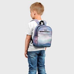Детский рюкзак Горный пейзаж акварель, цвет: 3D-принт — фото 2
