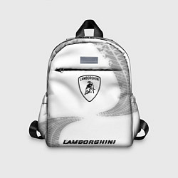 Детский рюкзак Lamborghini speed шины на светлом: символ, надпись, цвет: 3D-принт