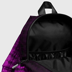 Детский рюкзак Абстрактный мозаичный черно - пурпурный узор, цвет: 3D-принт — фото 2