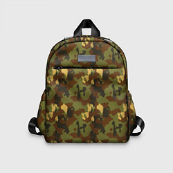 Детский рюкзак Камуфляж осень плетёный, цвет: 3D-принт