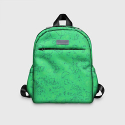 Детский рюкзак Мраморный зеленый яркий узор, цвет: 3D-принт
