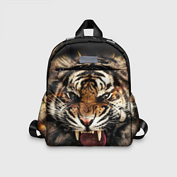 Детский рюкзак Оскал тигра, цвет: 3D-принт