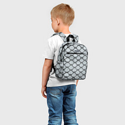 Детский рюкзак Бетонная черепица - текстура, цвет: 3D-принт — фото 2