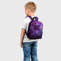 Детский рюкзак Triangle space - Neon - Geometry, цвет: 3D-принт — фото 2