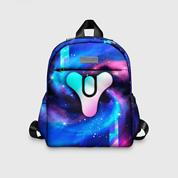 Детский рюкзак Destiny неоновый космос, цвет: 3D-принт