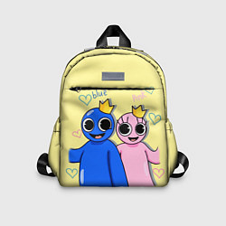 Детский рюкзак Радужные друзья: Синий и Розовая, цвет: 3D-принт