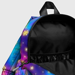 Детский рюкзак Снежинки и звезды - яркие цвета, цвет: 3D-принт — фото 2