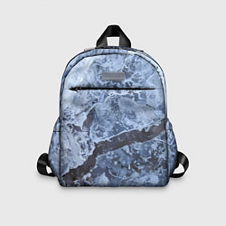 Детский рюкзак Лёд - зимняя текстура, цвет: 3D-принт