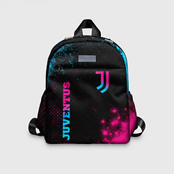 Детский рюкзак Juventus - neon gradient: надпись, символ, цвет: 3D-принт