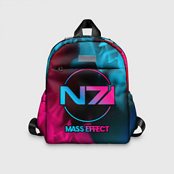 Детский рюкзак Mass Effect - neon gradient, цвет: 3D-принт