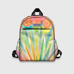 Детский рюкзак Акварельная абстракция цветение, цвет: 3D-принт