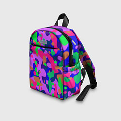 Детский рюкзак Абстракция в неоновых цветах, цвет: 3D-принт — фото 2
