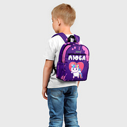 Детский рюкзак Люба единорог с сердечком, цвет: 3D-принт — фото 2