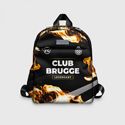 Детский рюкзак Club Brugge legendary sport fire, цвет: 3D-принт