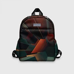 Детский рюкзак Геометрические абстрактные линии и столбы, цвет: 3D-принт
