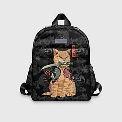 Детский рюкзак Кот самурай - Якудза, цвет: 3D-принт
