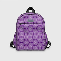 Детский рюкзак Абстракция узор фиолетовый, цвет: 3D-принт