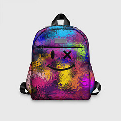 Детский рюкзак Смайлик с брызгами краски, цвет: 3D-принт