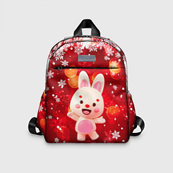 Детский рюкзак Зайчик и снегопад, цвет: 3D-принт