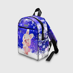 Детский рюкзак Заяц и снежинки, цвет: 3D-принт — фото 2