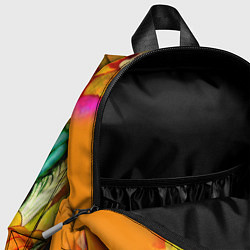 Детский рюкзак Плетеная корзина, полная фруктов и овощей, цвет: 3D-принт — фото 2