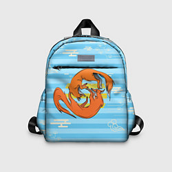 Детский рюкзак Лисички и море, цвет: 3D-принт
