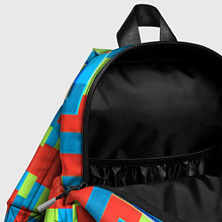 Детский рюкзак Разноцветный туннель - оптическая иллюзия, цвет: 3D-принт — фото 2